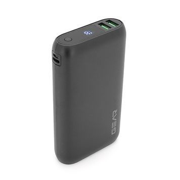 PowerBank GEAR 20000mAh PD22.5W Display, 1*Type-C, 2*USB-A + 1*micro USB, Total Output 5V-3A, Black 48072 фото