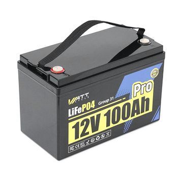 Аккумуляторная батарея WattCycle LiFePO4 WT12V100AH110PRO 12,8V 100Ah, 1,28kWh, BMS110A@4S, 5000-15000 cycles, IP66, 332x172x218,11.8kg, Q2 45607 фото