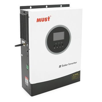 Гібридний інвертор MUST PV18-4024PREM, 4000 Вт, 24 В, струм заряду AC 60 А/PV 100 А, 170&ndash;280 В, Wi-Fi, USB, RS485, CAN, MPPT (100 А, 60&ndash;360 В постійного струму), 318&times;454&times;122 мм. 46904 фото