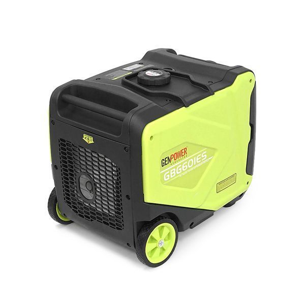 Генератор інверторний Бензиновий Genpower GBG 60IES 4.8kW (6kVA), однофазний, 230V, 50Hz, DC12V. об'єм 15.0л. витрата 0,374Lt/kWt.стартер, АКБ у комплект не входить, 465*445*505mm. 30кг. 45497 фото