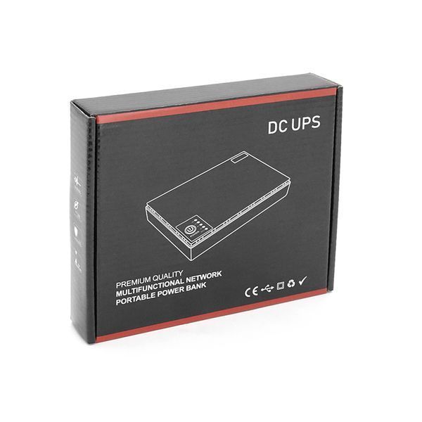 ДБЖ UPS-36W DC1036P-10 для роутерів/комутаторів/PON/POE-430(15-24V), 5/9/12V, 10400мAh, USB 3.0, Black, BOX 40239 фото