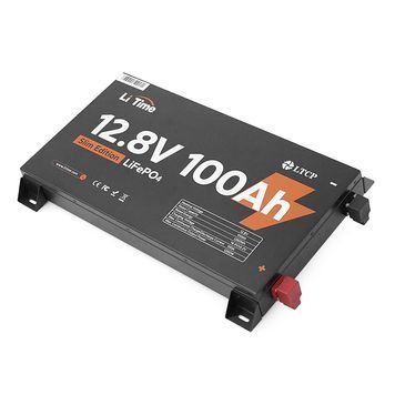 Аккумуляторная батарея LiFePO4 Li-TIME 12.8V 100Ач 1280Wh, BMS 100A, METAL CASE, до 6000 циклів 45534 фото