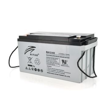 Акумуляторна батарея AGM RITAR RA12-65, Gray Case, 12V 65.0Ah (350 x 167 x 182) 16316 фото