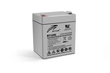 Акумуляторна батарея AGM RITAR RT1250, Gray Case, 12V 5.0Ah ( 90 х70 х 101 (107) ) Q10 2973 фото