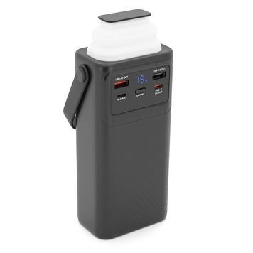 PowerBank XO-PR285 30000mAh Three Inputs and Six Outputs Comes with Four Cables+Lighting Fast Charging Mobile Power, PD20W, QC22.5W, plastic,Black 46432 фото