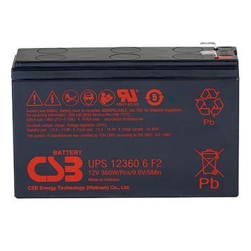 Акумуляторна батарея CSB UPS123606F2/F1, 12V 6Ah (151х51х94мм), 2.03 kg Q12 31035 фото