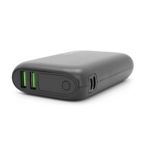 PowerBank GEAR 10000mAh PD22.5W Display, 1*Type-C, 2*USB-A + 1*microUSB, Total Output 5V-3A, Black 48069 фото