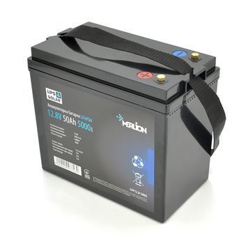 Літій-залізо-фосфатний акумулятор Merlion LiFePO4 12.8V 50AH (4S1P/BMS-50A), (229x138x205), до 5000 циклів, Q2 7723 фото