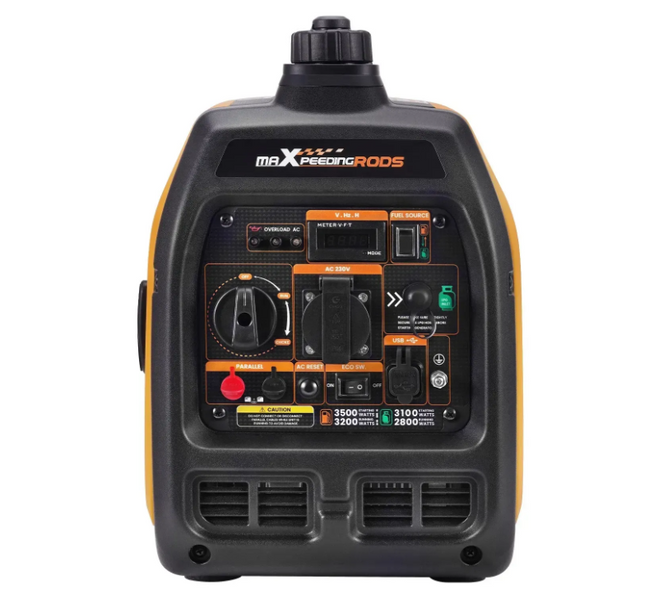 Генератор інверторний БЕНЗИНОВИЙ MXR3800 (3,2 kW), однофазний, 220V, 50Hz, об'єм бака 4л, ручний запуск 46583 фото