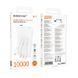 Power bank Borofone BJ79 10000mAh, 22.5W, кабелю USB: Lighting, Type-C, White, 270g, Box 48062 фото 4