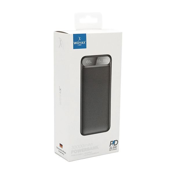 Power Bank WOYAX WY-30F 30000mAh, 22.5W, Black, 0.580kg, Box 45774 фото