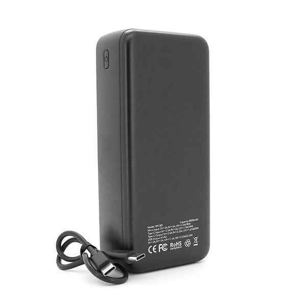 Power Bank WOYAX WY-30F 30000mAh, 22.5W, Black, 0.580kg, Box 45774 фото