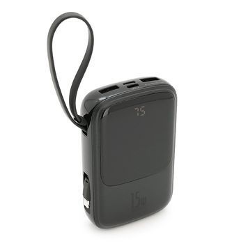 PowerBank Baseus 10000mAh 15W, 2* USB+Micro USB+Type-C, Black, Box 48740 фото