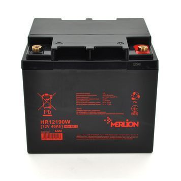 Акумуляторна батарея MERLION HR12190W, 12V 45Ah ( 196 х 165 х 173 (173) ) 5112 фото