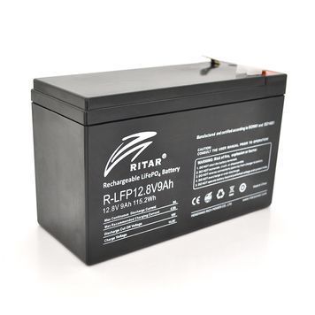 Акумуляторна батарея Ritar LiFePO4 12,8V 9Ah (115,2Wh) BMS4.5A@4S (150 x 65 x 95 (100), 0,98kg Q10 8579 фото