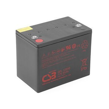 Акумуляторна батарея CSB GPL12850, 12V 85Ah (261х168х213 (220), 24.6 kg. black 44120 фото
