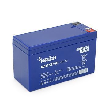 Акумуляторна батарея MERLION ORBUS GLO1272F2 12 V 7.2Ah ( 150 x 65 x 95 (100) BLUE Q10/480 38029 фото