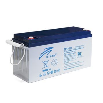 Акумуляторна батарея GEL RITAR DG12-150, Gray Case, 12V 150.0Ah ( 483 х 170 х 242) Q1/25 33007 фото