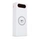 Power bank Voltronic L16 під 16х18650, Wireless charging, Digital display, Output: 22.5+15W, USB+USB-C, PVC, ліхтар, White, BOX 48362 фото 1