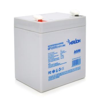 Акумуляторна батарея MERLION AGM GP1255F2, 12V 5,5Ah ( 90 х 70 х 100 (105) ) Q10 22466 фото