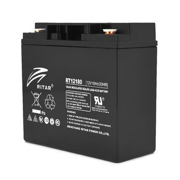 Акумуляторна батарея AGM RITAR RT12180BM5, Black Case, 12V 18.0Ah (181х77х167) Q2 9842 фото