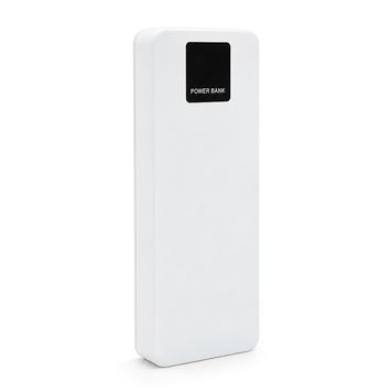 Power bank Voltronic ET8 під 8х18650, Digital display, Output: 22.5W, 4 кабелі (USB, Micro-USB, Type-C, Lightning), PVC, ліхтар, White, BOX 48359 фото