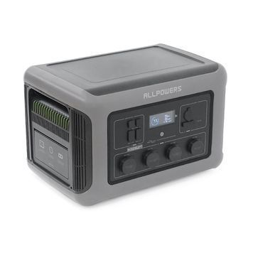 Power station ALLPOWERS R3500 APP Control, Wi-Fi, Bluetooth, 3500W, 2880Wh LiFePO4 3500Cycles, MPPT 2000w max, CAR port, DC12/24V, 4хAC 220V, 2xUSB-TYPE-C 200W, 2xUSB-A 18W, 2xUSB-A 36W, XT60, wireless 15W, Fast charge 60min, 530&times;360&times;345mm, 42kg 45757 фото