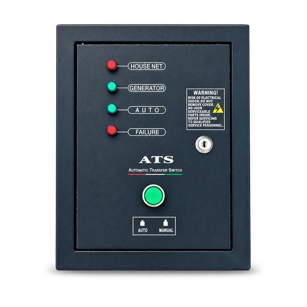 Генератор дизельний VACKSON KDE6700T+ATS, 1-фазний 230V, 50Hz, 5.5kVA/5.0kW, бак 15 л, витрата 1.4 л/год, пуск: стартер (без АКБ), 750x440x550 мм, 158кг 48338 фото