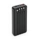 Power bank Voltronic ET6 під 6х18650, Digital display, Output: 22.5W, 4 кабелі (USB, Micro-USB, Type-C, Lightning), PVC, ліхтар, Black, BOX 48358 фото 3