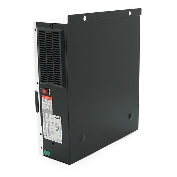 Гібридний інвертор MUST PV18-2012PRO, 2000 Вт/1600 Вт, 12 В, струм заряду 80 А, Wi-Fi, RS485/CAN, 170&ndash;280 В, MPPT (80 А, 30&ndash;320 В постійного струму), 318 &times; 369 &times; 121 мм. 6,2 кг. 48110 фото