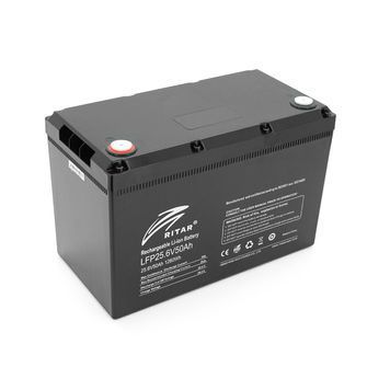 Акумуляторна батарея з bluetooth Ritar LiFePO4 25.6V 50Ah BMS25A@8S (330 x172 х 214) Q1 17635 фото