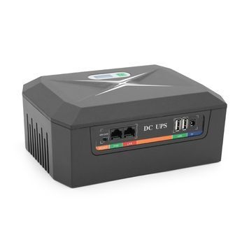 ДБЖ UPS-120W/32 DCP-120W-48 для роутерів/комутаторів/PON, 9/12V*3, 48000мAh(8*6000MAh), Black, BOX 40248 фото