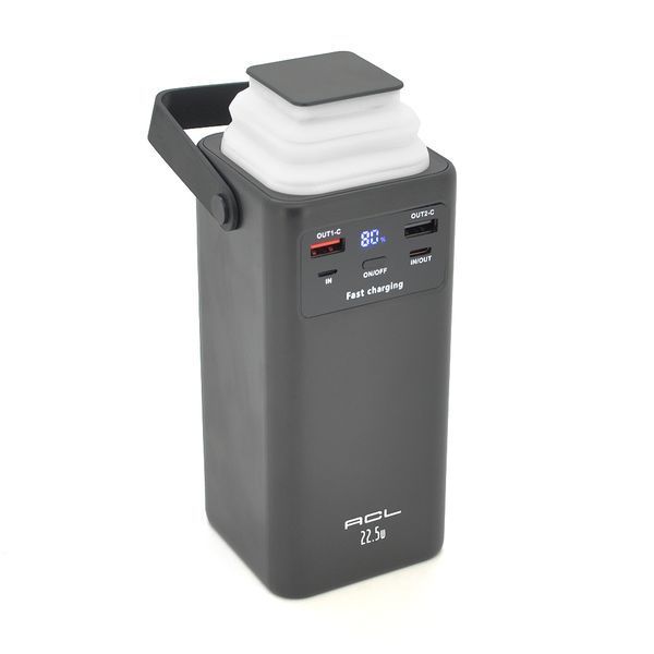 Powerbank ACL PW-113 50000mAh, PD 22.5W, 1.08kg, Black, Box 44604 фото