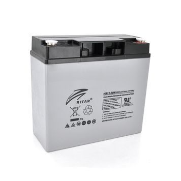 Акумуляторна батарея AGM RITAR HR1250W, Gray Case, 12V 14.0Ah ( 181 х 77 х 167 ) 4.30kg Q4 1711 фото